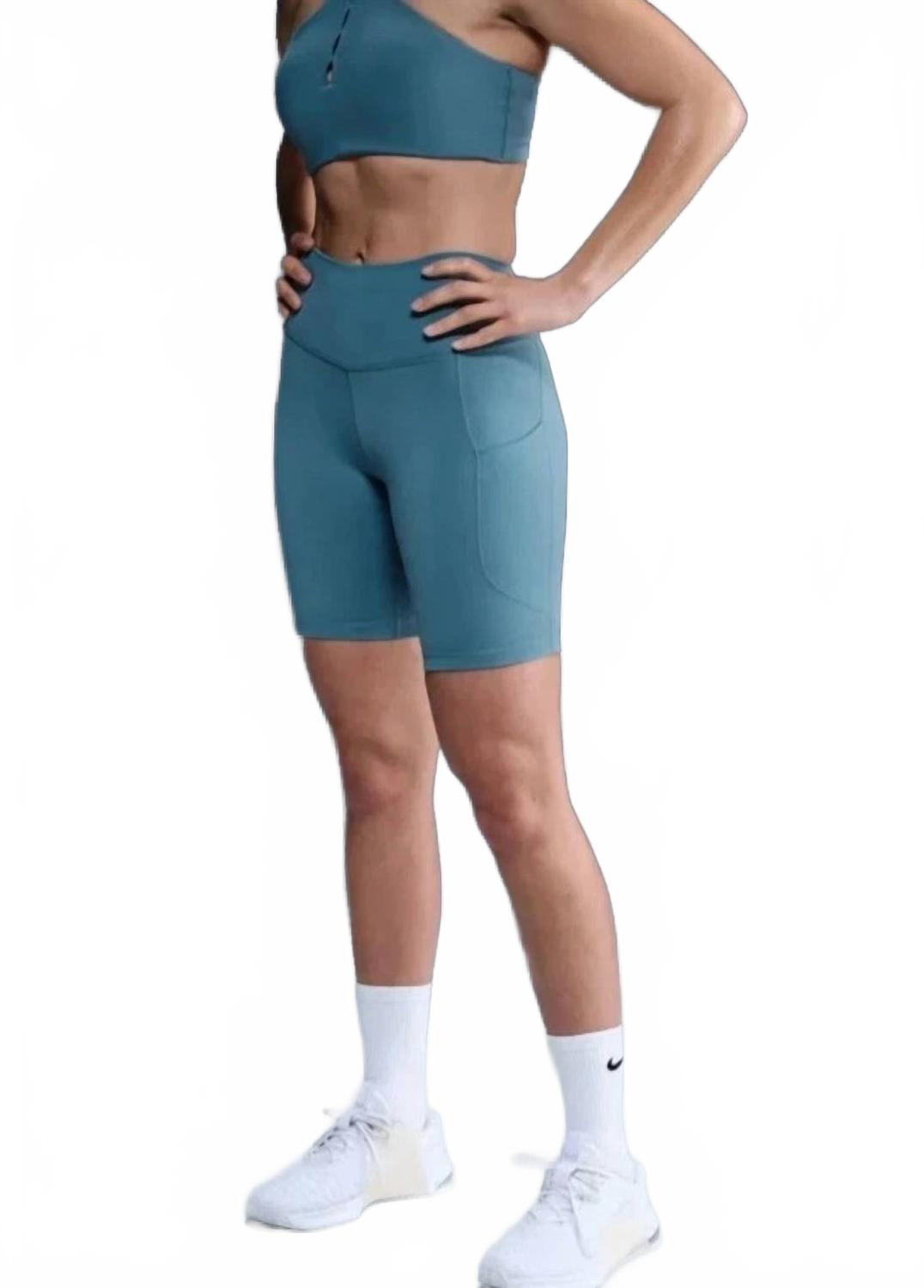 Women's Biker Short In Light Blue