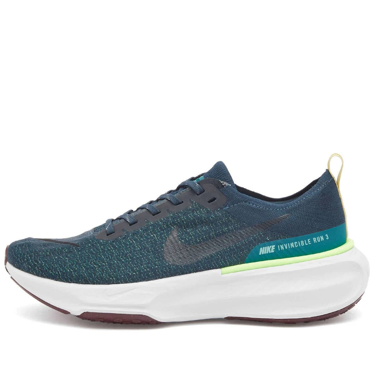 Men's Zoomx Invincible Run Flyknit 3 Shoe In Armory Navy/geode Teal/buff Gold/black