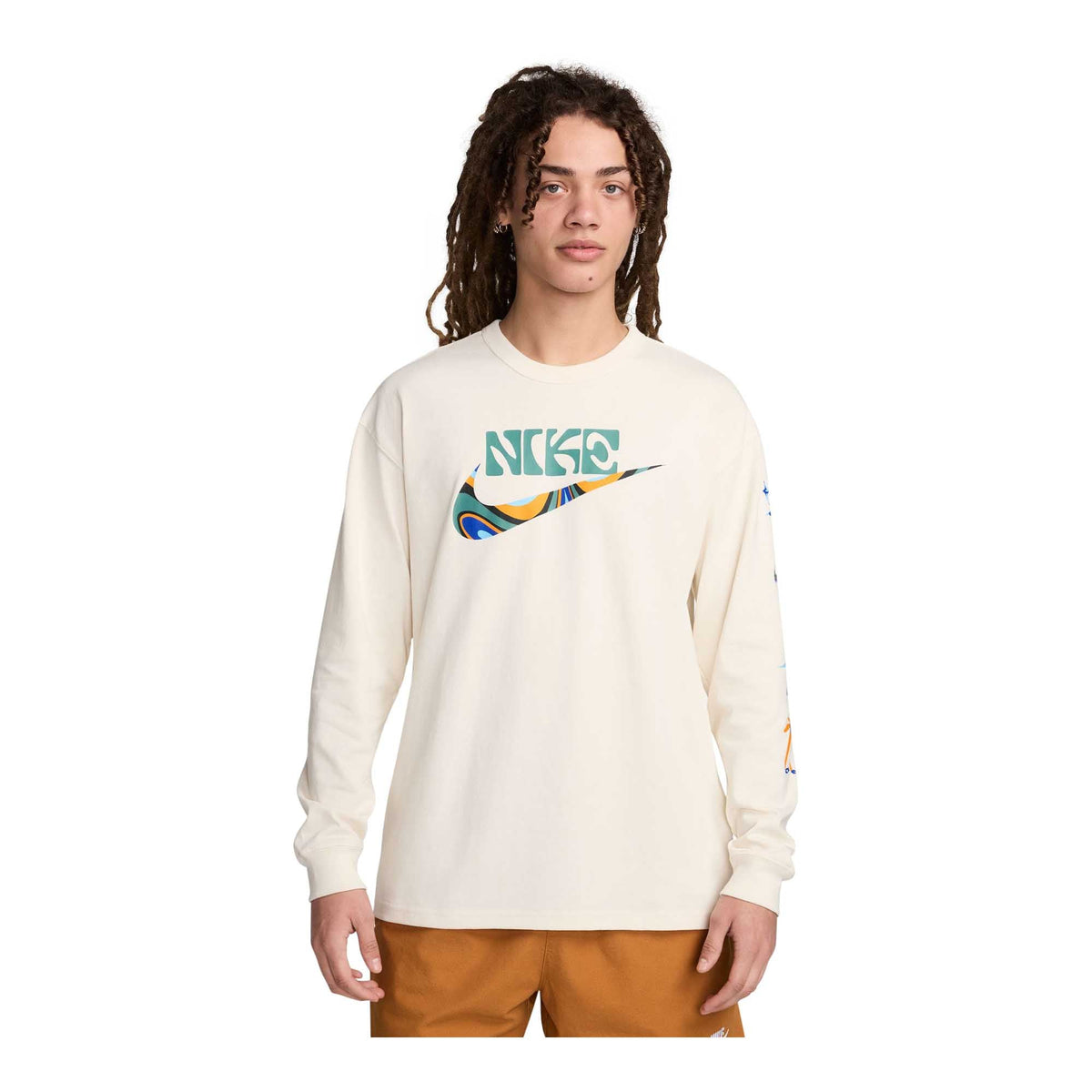 MENS NIKE SPORTSWEAR LONG SLEEVE MAX90 T SHIRT_PURE