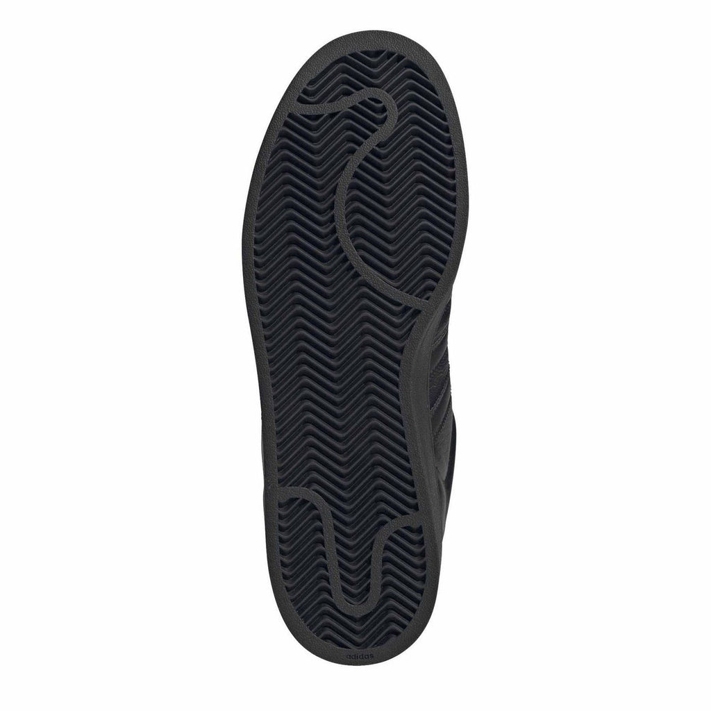 adidas Originals Superstar II black rubber outsole with deep herringbone tread