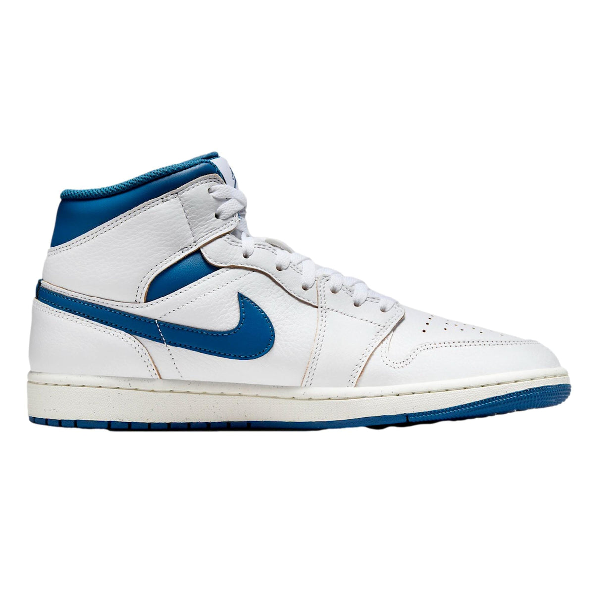 Men's Nike Air Jordan 1 Mid SE White / Industrial Blue - Sail FN5215-141