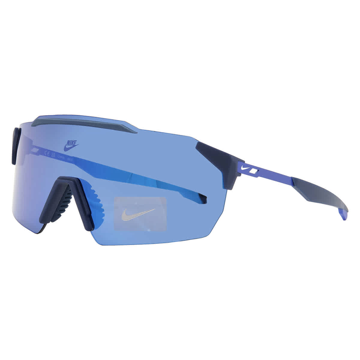 Nike Blue Mirror Shield Men's Sunglasses NIKE LIMITLESS SHIELD IB3521X 492 61