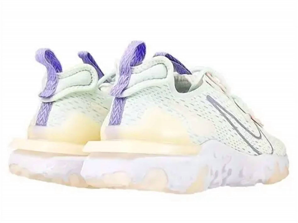 Women's Nsw React Vision Shoes In Barely Green/purple Pulse
