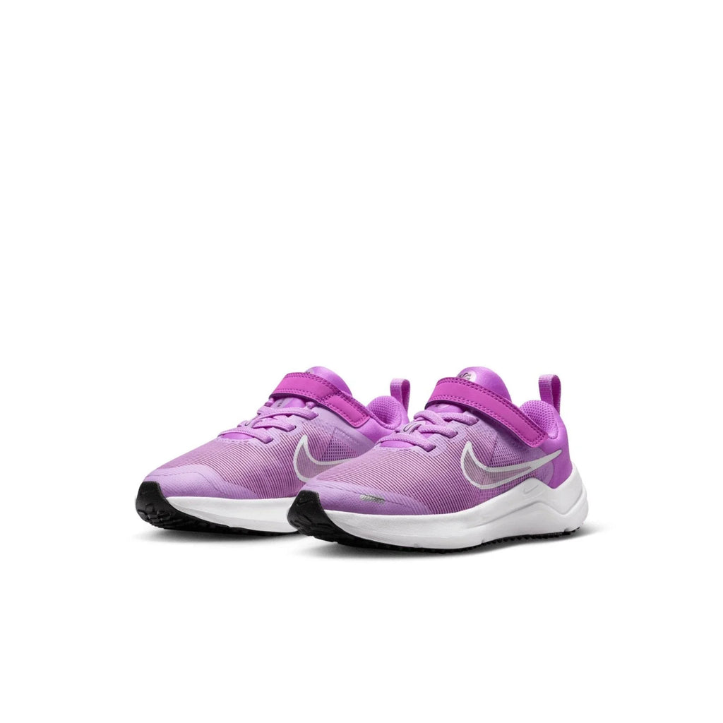 Youth Nike Downshifter Sneaker Fucshia White Low Top Running Shoes HTAT9