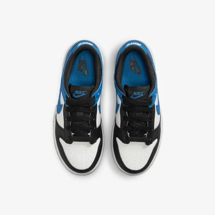 Nike Dunk Low DH9756-104 Sneaker Kids  White Black Leather Lifestyle Shoes
