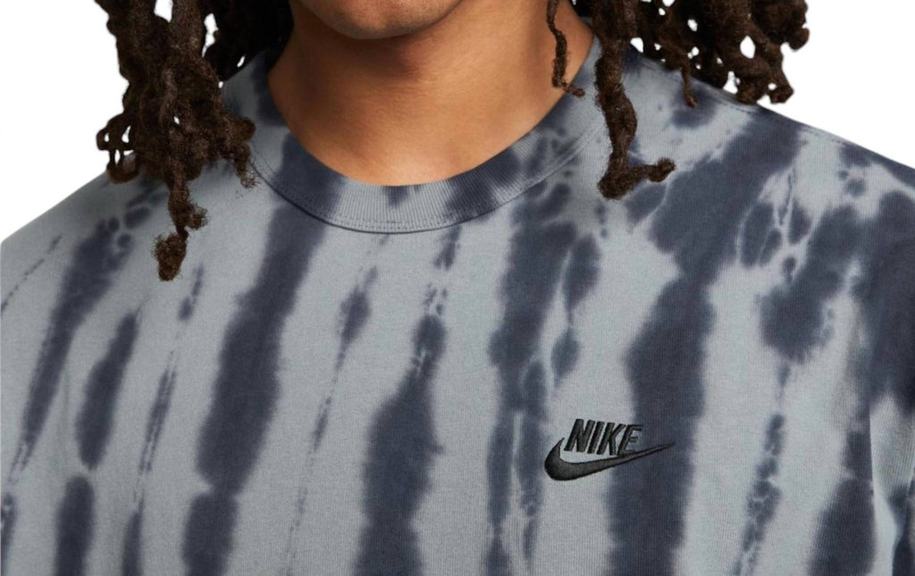 Men's Essentials Tie-Dye T-Shirt In Grey Navy