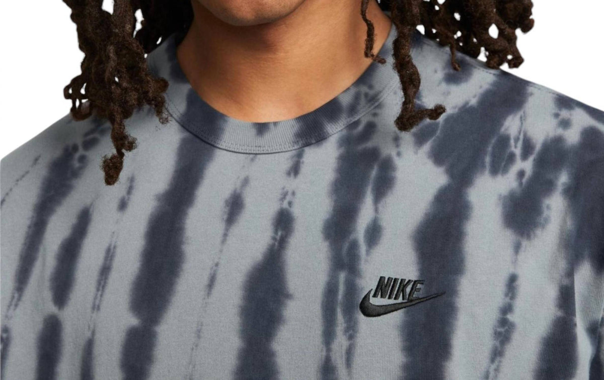 Men's Essentials Tie-Dye T-Shirt In Grey Navy