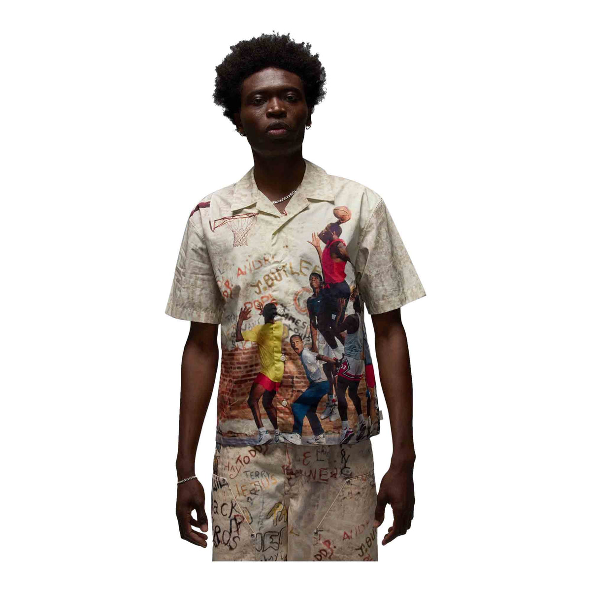 MENS AIR JORDAN CAMP SHIRT_SAIL