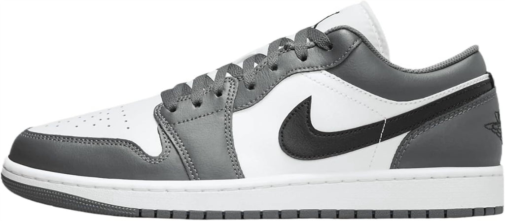 Men's Jordan 1 Low Shoe In Grey/black