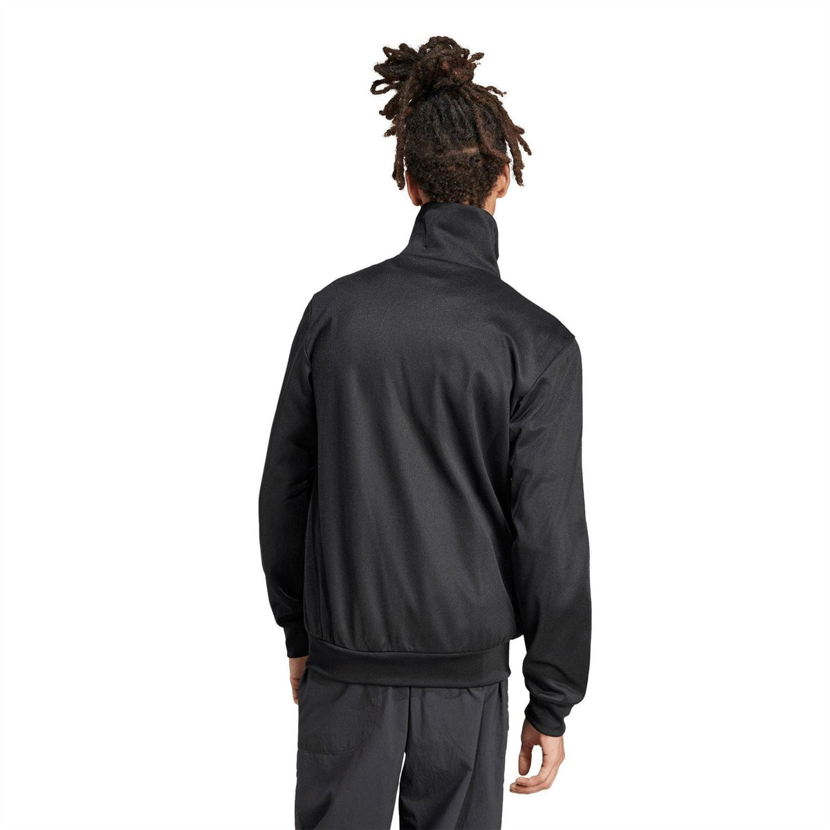 adidas Originals BB TT tracksuit in black with white stripes, featuring a zip-up jacket and matching pants for athletic style