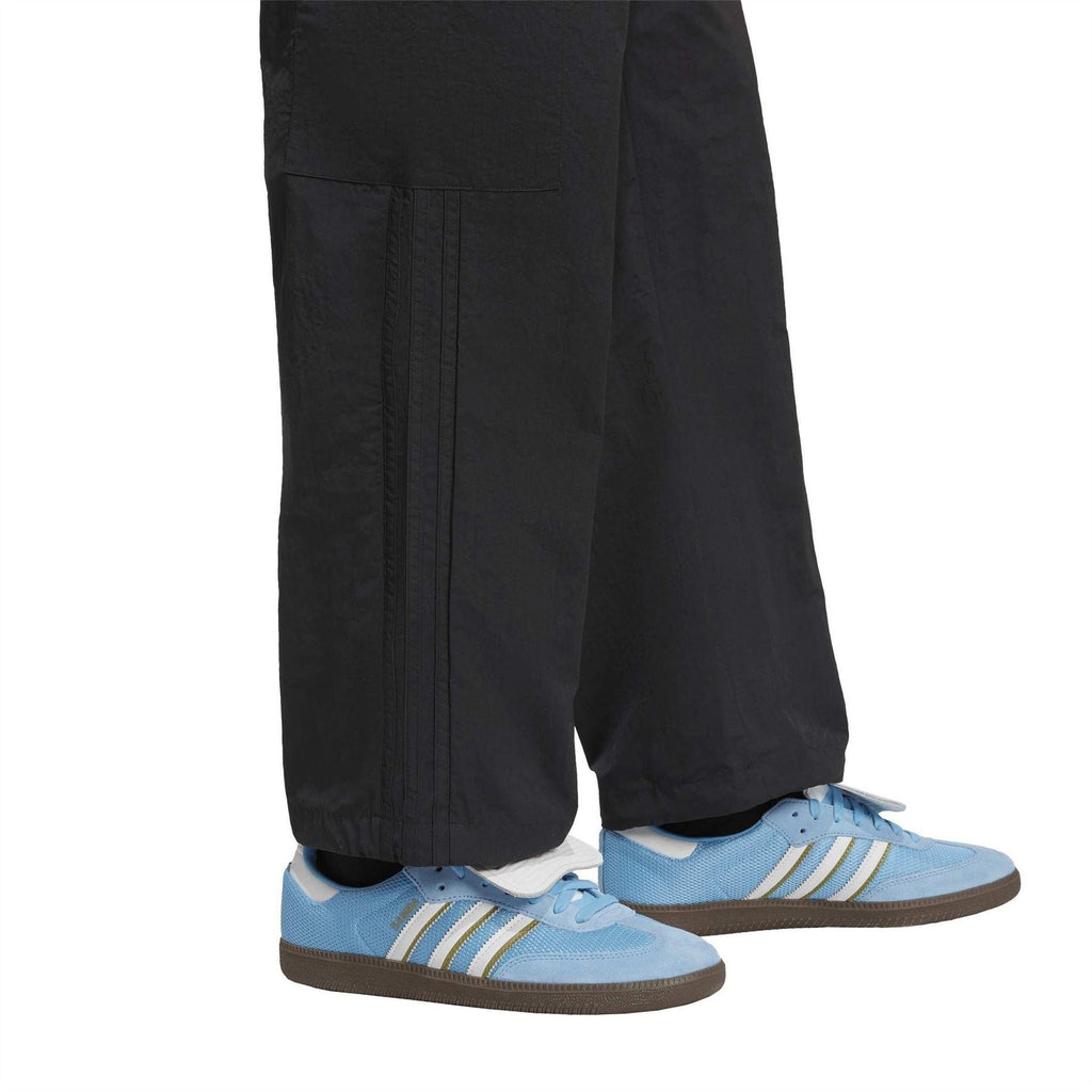 Adidas Originals black cargo pants with roomy legs and side seam panel