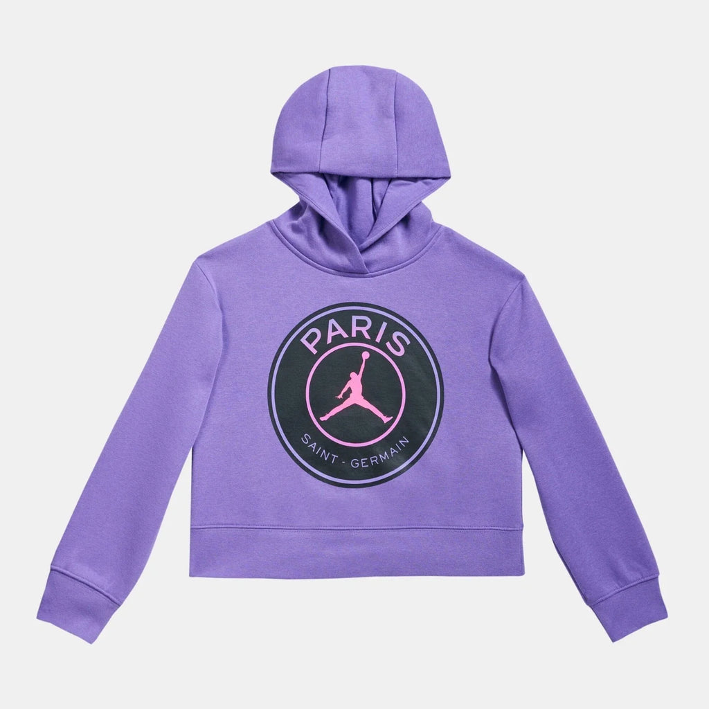Jordan Paris Saint-Germain Hoodie Girls  Purple Long Sleeve Pullover RED491