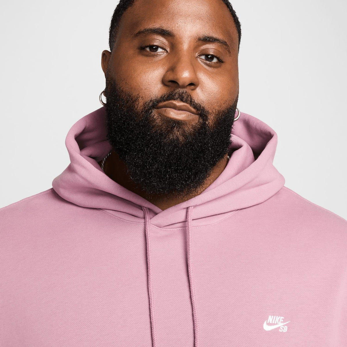 Sb Pullover Fleece Pullover Skate Hoodie In Plum Dust/white