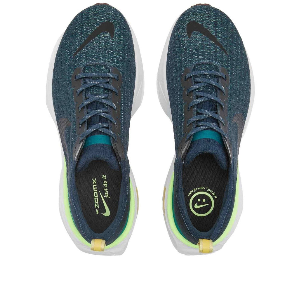 Men's Zoomx Invincible Run Flyknit 3 Shoe In Armory Navy/geode Teal/buff Gold/black