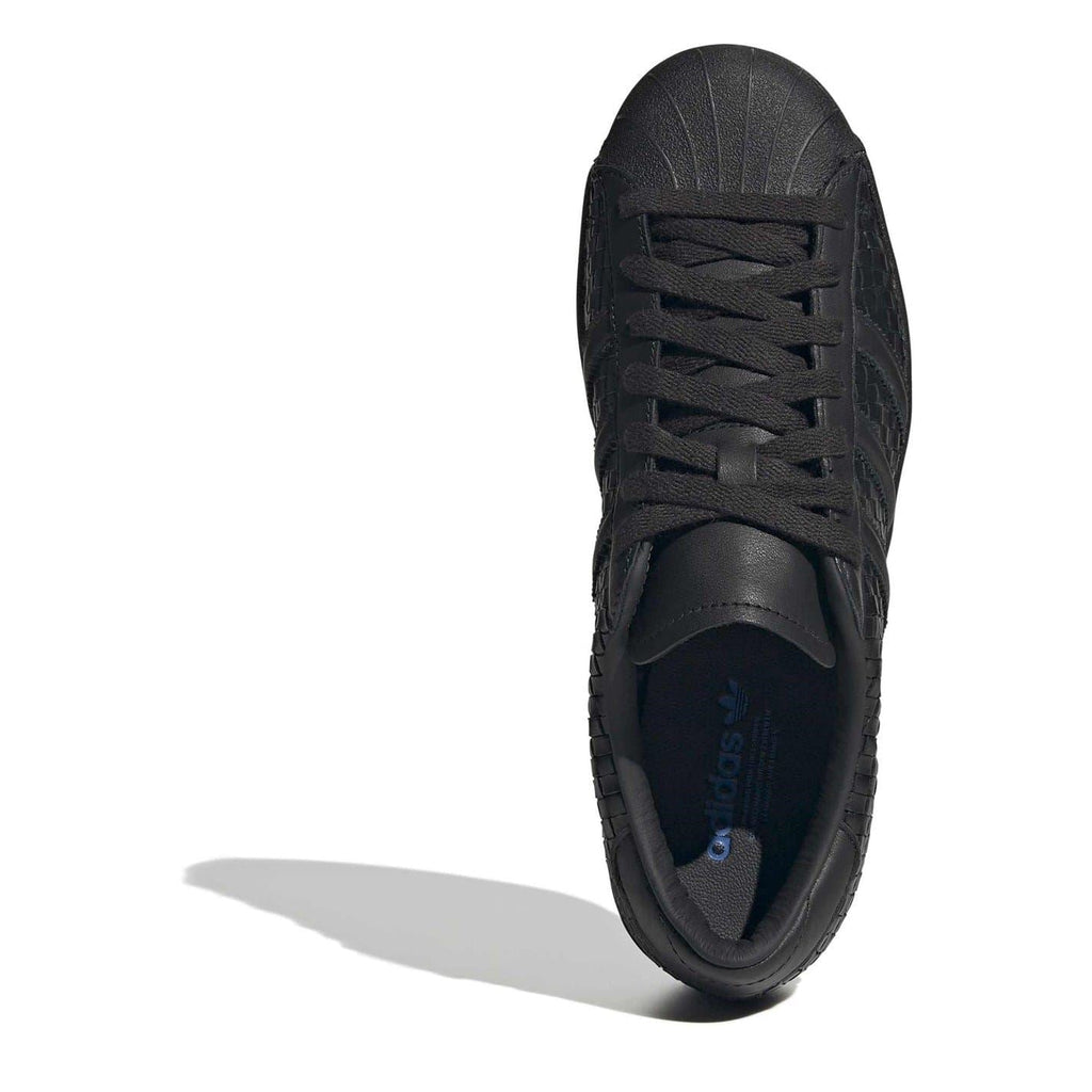 adidas Originals low top sneakers, black lace-up with shell toe