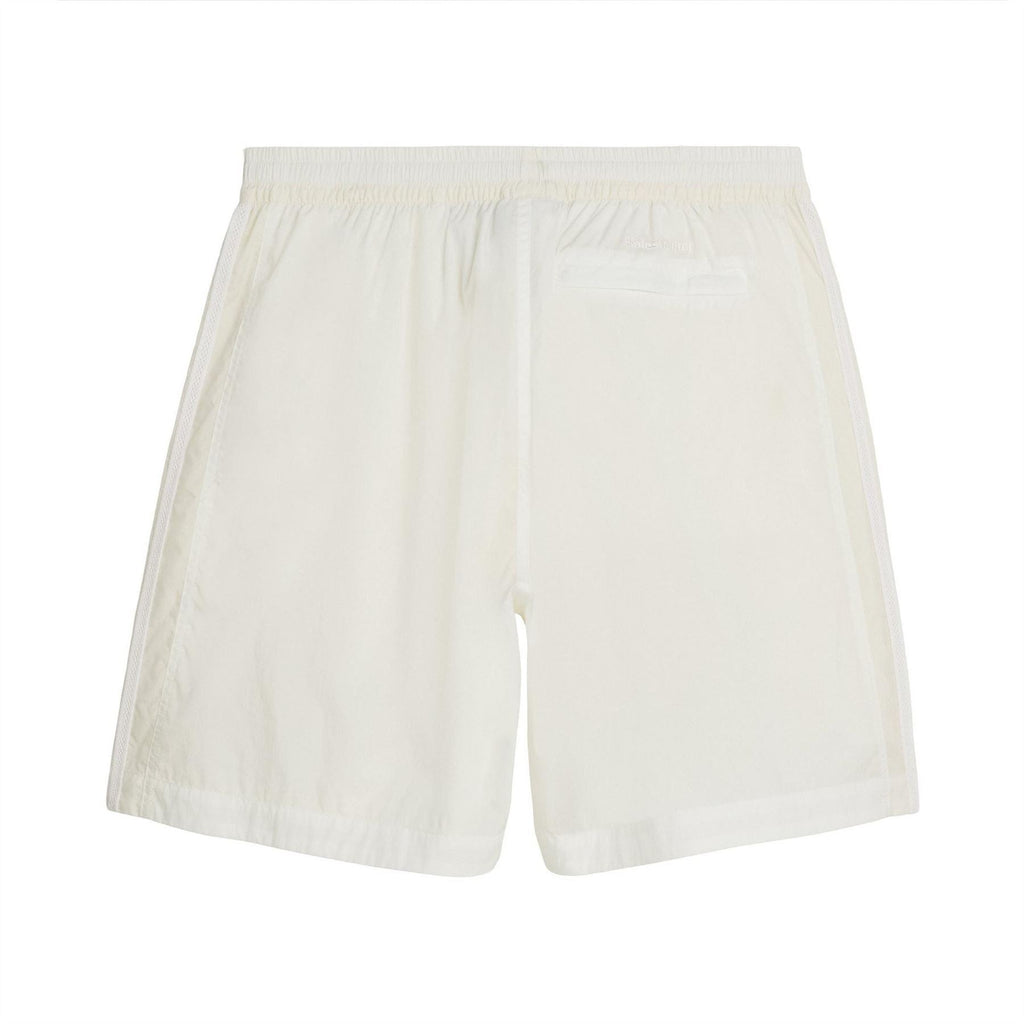 adidas Originals By Wales Bonner off-white football shorts back view, embroidered logo