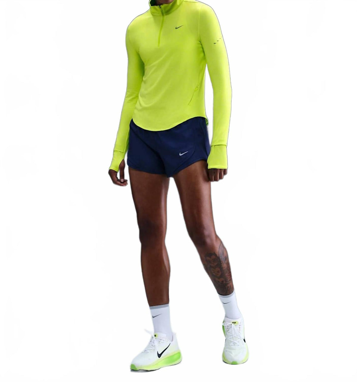 Women's Swift Dri-Fit Long Sleeve Top In Neon Green