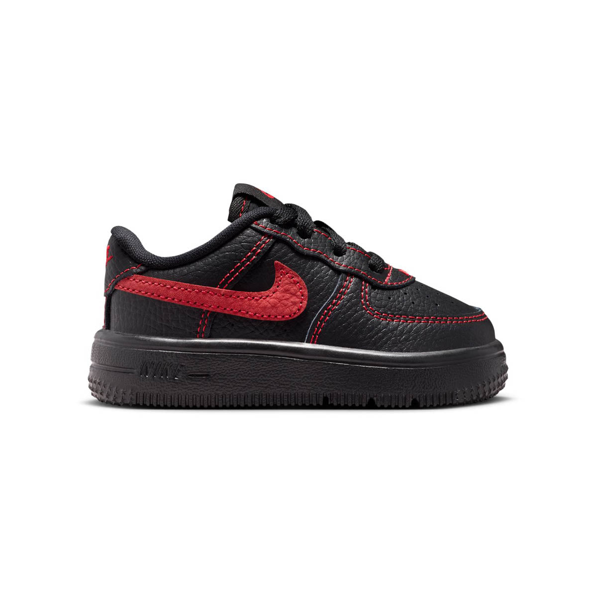 Toddler Nike Force 1 Low Lv8 3_Black/University Red-Black-Black