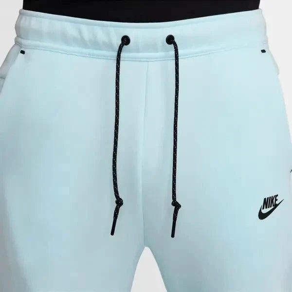 Men's Nike Tech Fleece Jogger Pants  Glacier Blue Drawstring Waist KFC465