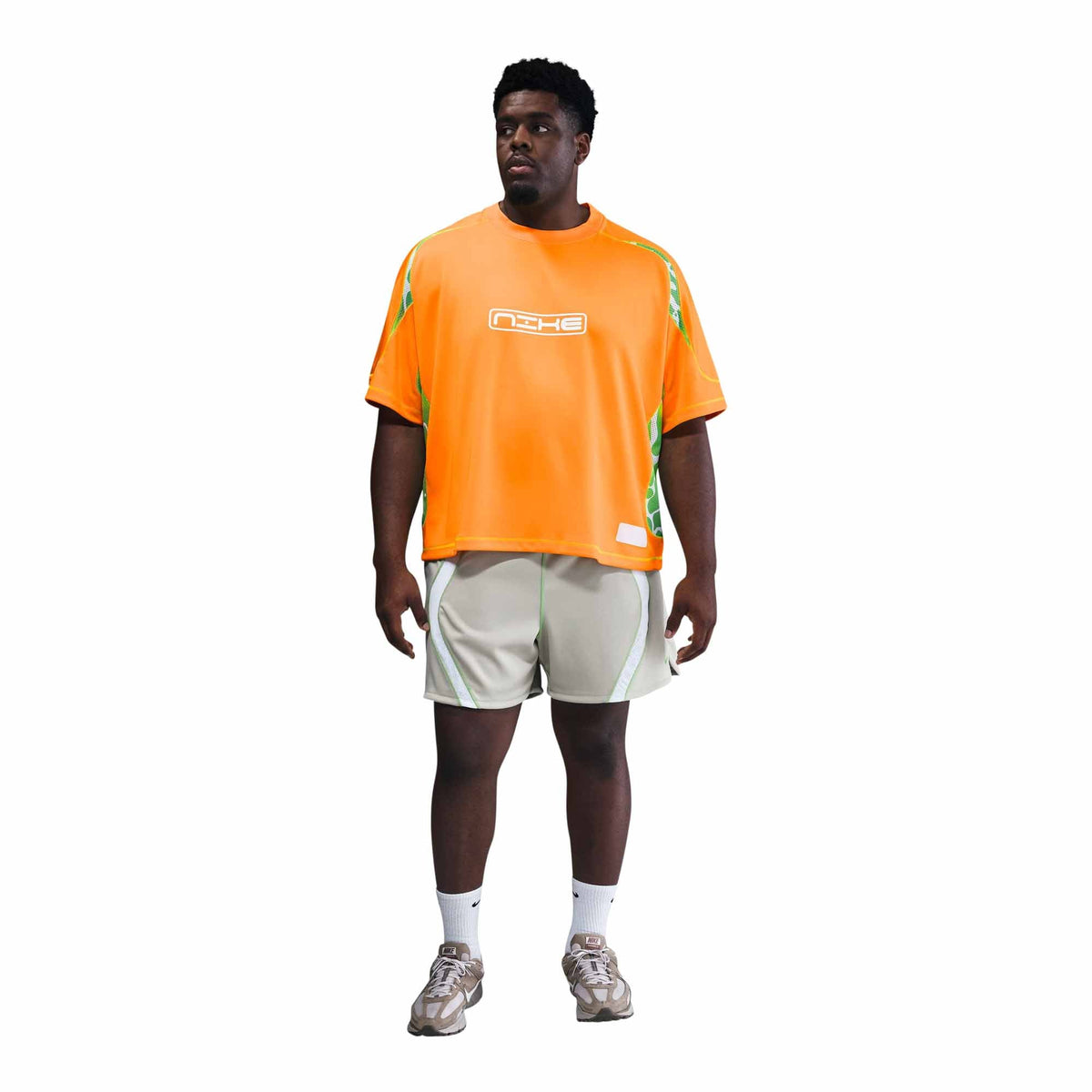 MENS NIKE PROJECT FROG SHORT SLEEVED TOP_SUNDIAL/SUNDIAL/GREEN STRIKE/WHITE