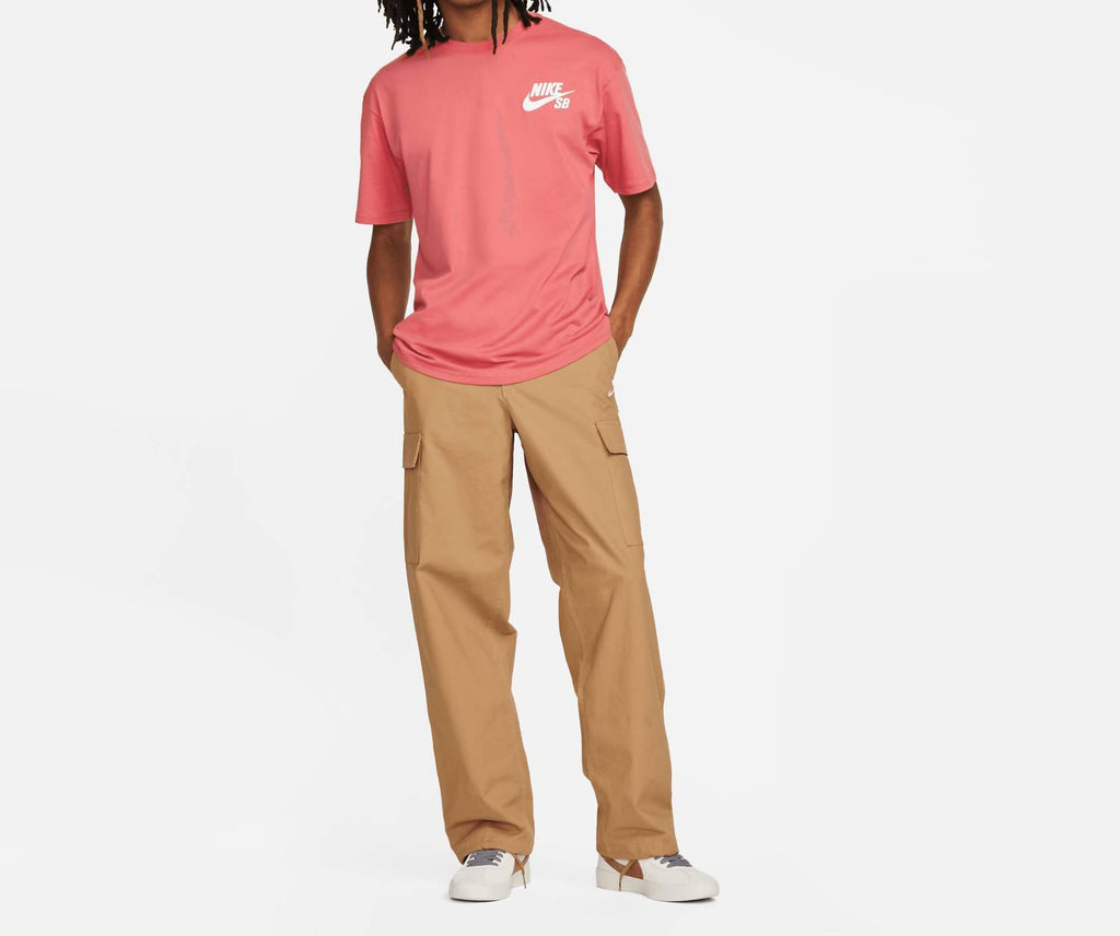 Men's Sb Logo Skate T-Shirt In Adobe/white