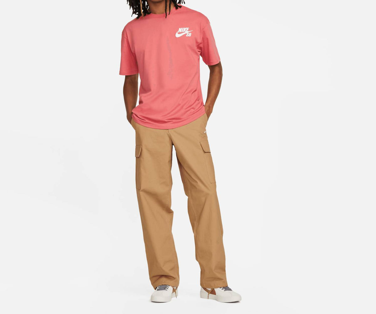 Men's Sb Logo Skate T-Shirt In Adobe/white