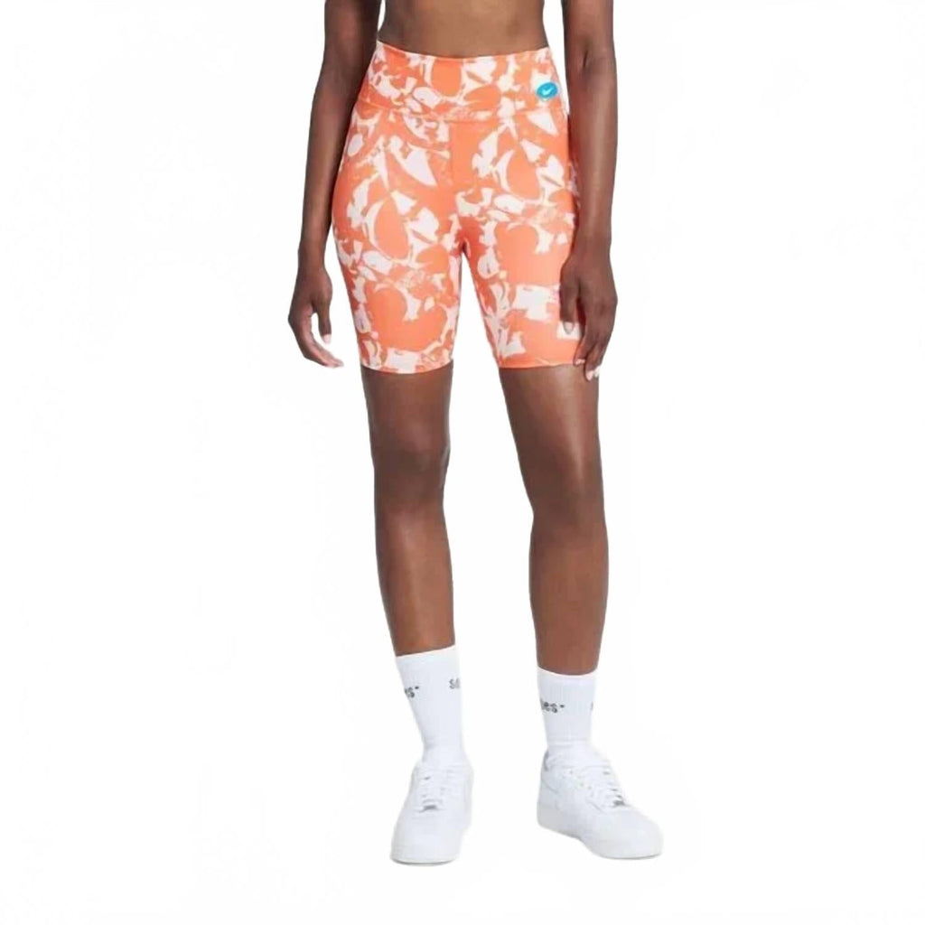 Woman's Luxe Icon Clash Bike Shorts In Orange