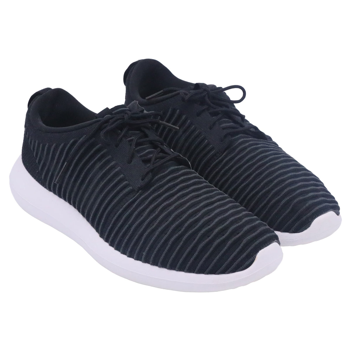 Nike Roshe Two Flyknit Sneakers in Black Nylon