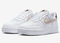 Women's Nike Air Force 1 '07 FD9873-100 Sneaker US 5.5 White Tan Lifestyle Shoes