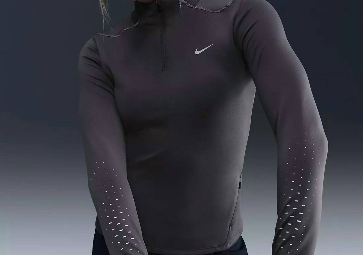 Swift Therma-Fit Advance 1/4-Zip Running Top In Thunder Grey/dark Smoke Grey