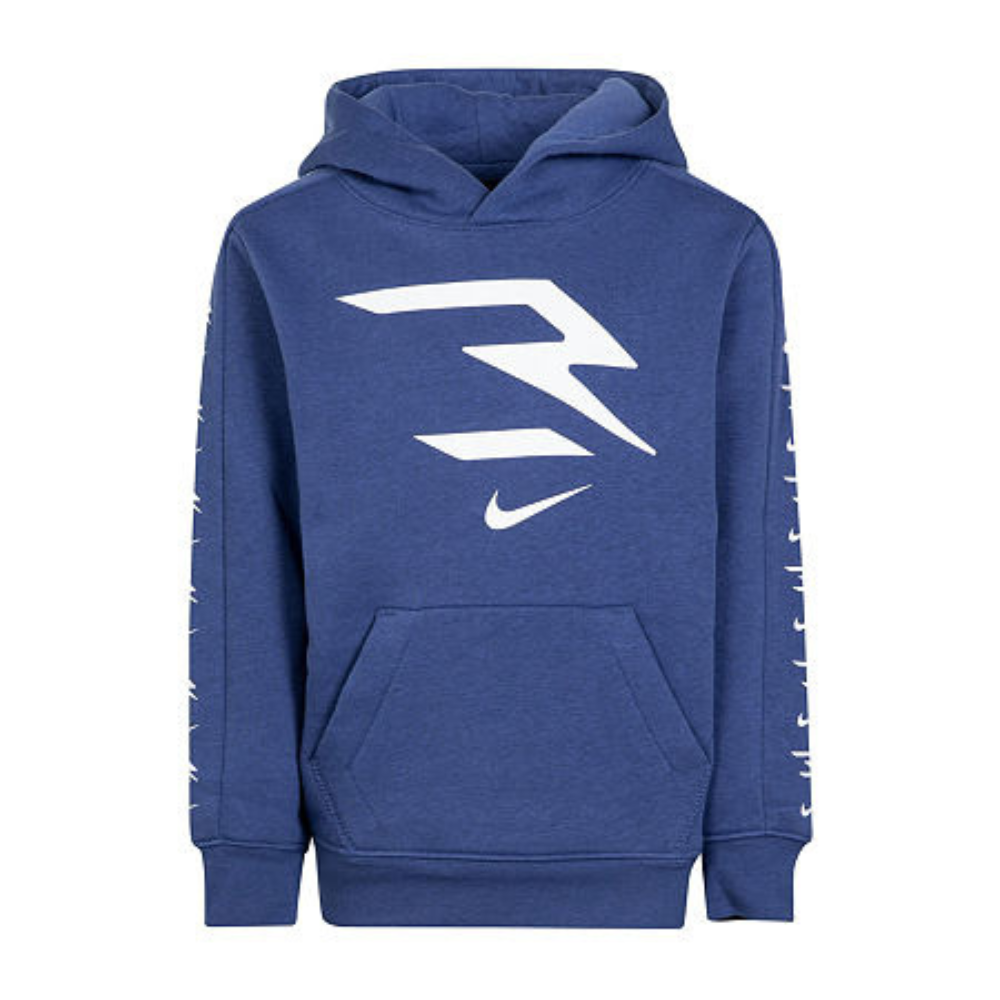 Boys Nike 3brand By Russell Wilson Believe Achieve Hoodie Blue Pockets GBO167