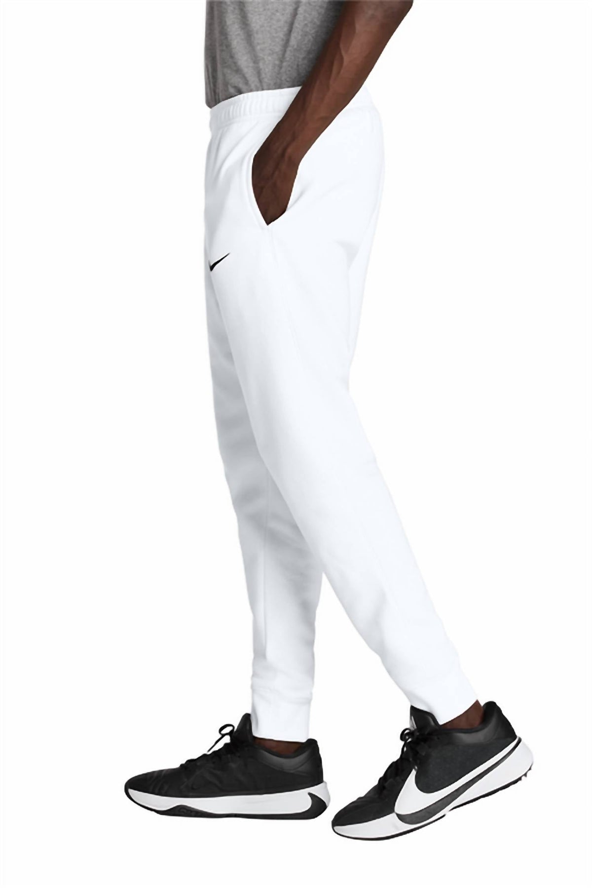 Club Fleece Jogger In White