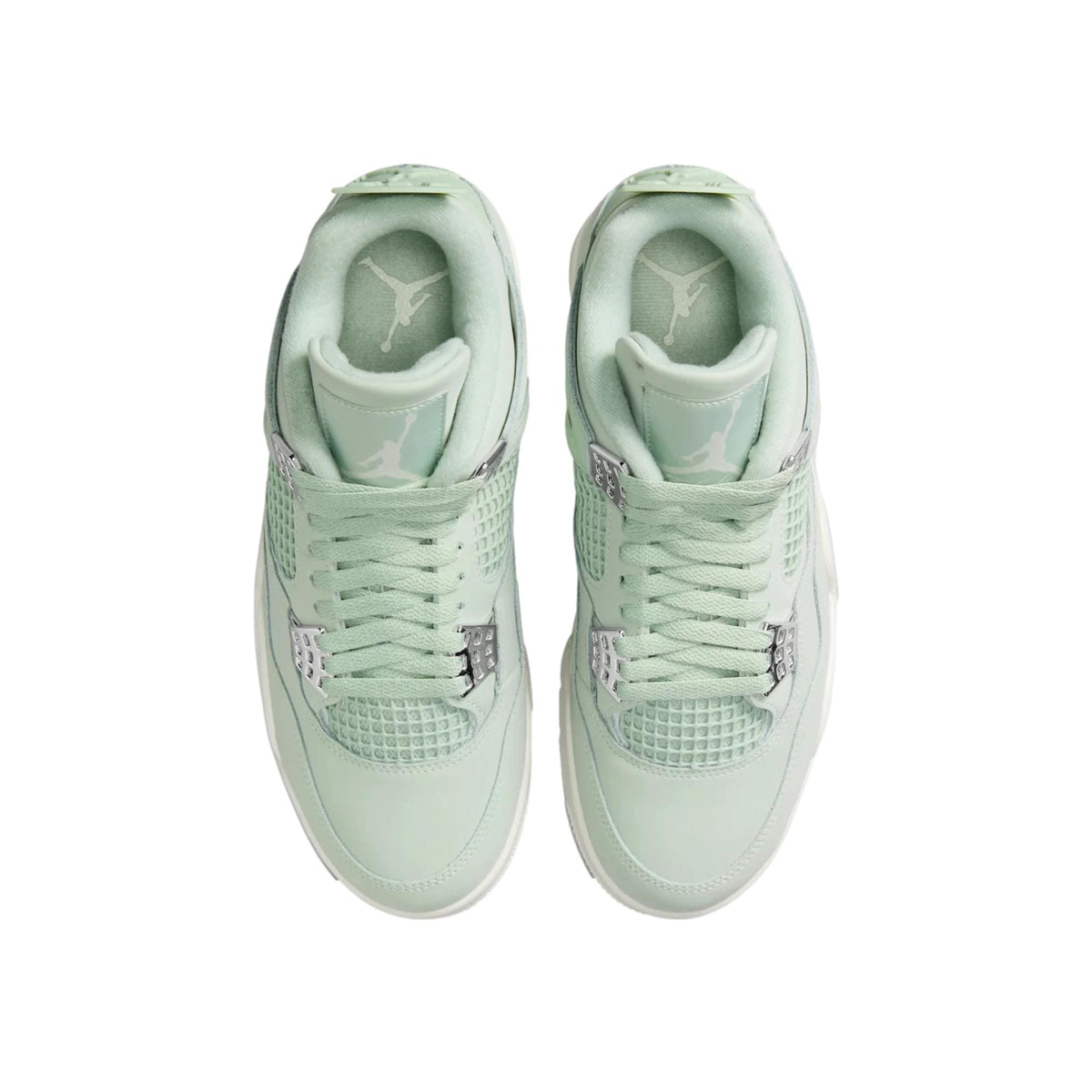 Toddler Nike Jordan 4 Retro Seafoam/Sail-Metallic Silver HV4384-003