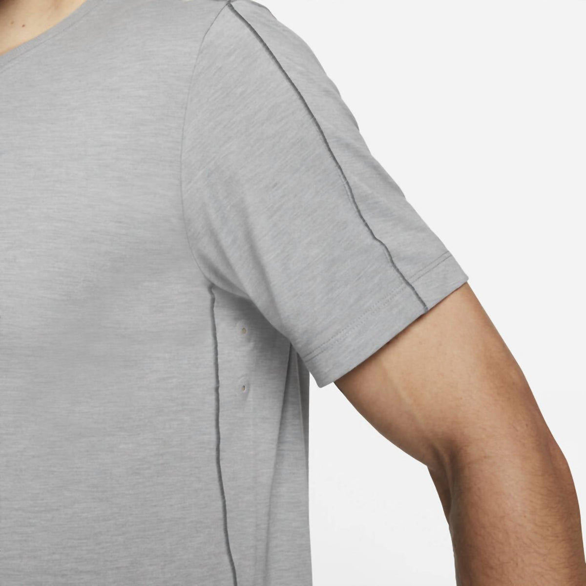 Yoga Training Dri-Fit Short Sleeve Top In Gray