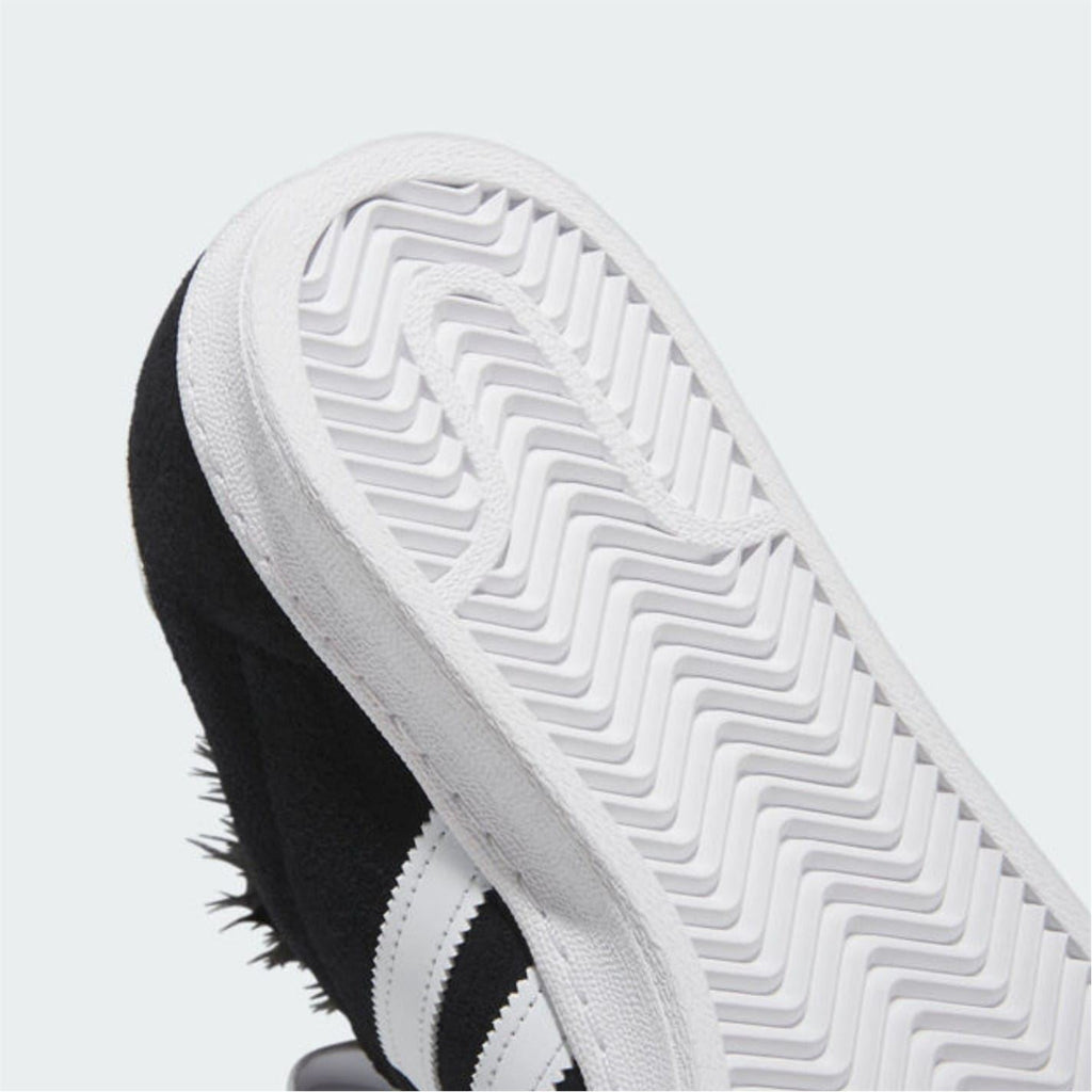 adidas Originals Bon Cmps 80 round toe trainers in white with textured sole and classic athletic design.