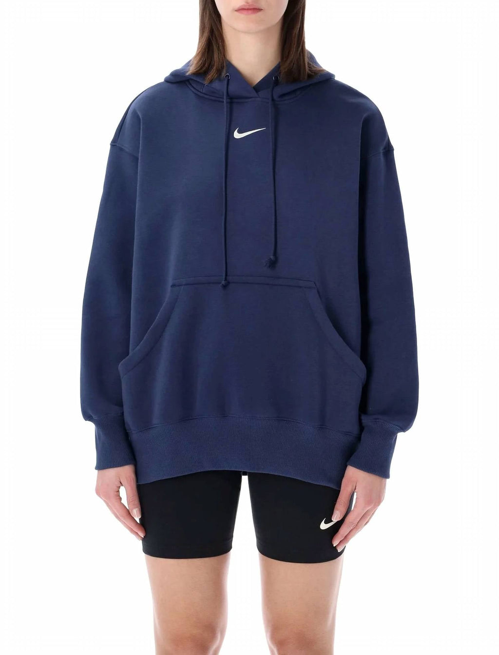 Phoenix Fleece Pullover Hoodie In Navy/white