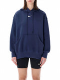 Phoenix Fleece Pullover Hoodie In Navy/white