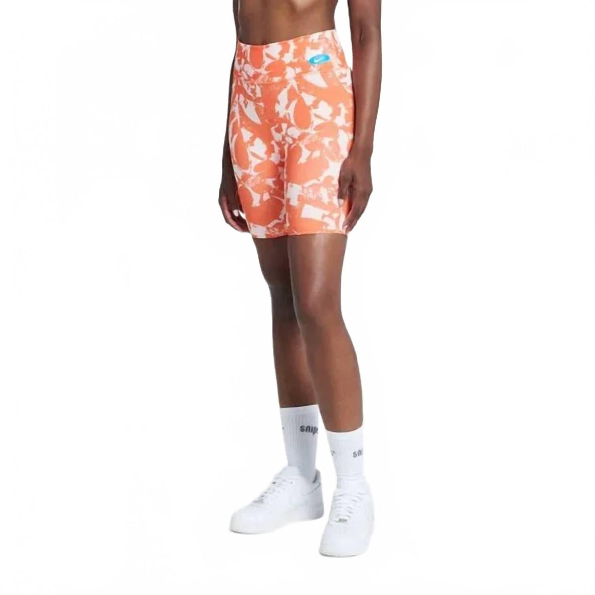 Woman's Luxe Icon Clash Bike Shorts In Orange