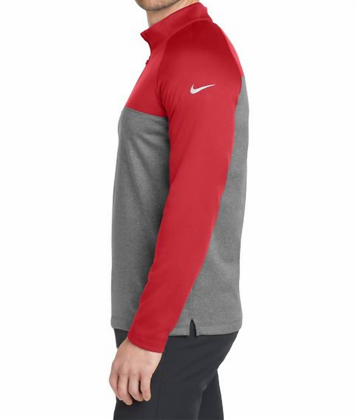 Men's Therma Long-Sleeve 1/4-Zip Training Top In Red