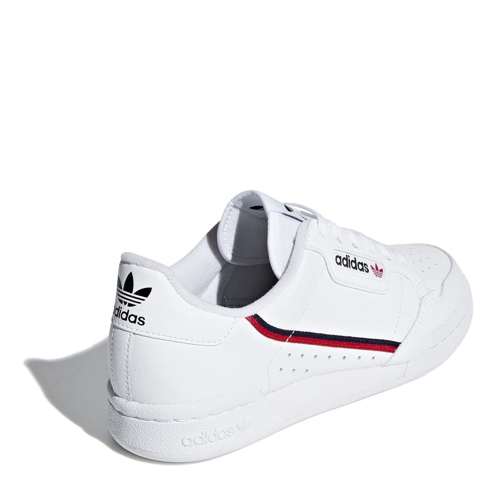 Adidas Originals Contnntl 80 Low Top Sneakers for juniors, size 3-5, featuring classic design and white laces