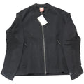 Nike Tech Knit Bomber Jacket in Black Nylon