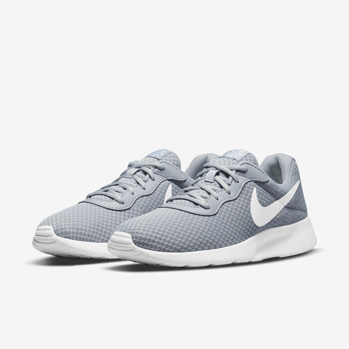 Men's Nike Tanjun DJ6258-022 Sneaker Wolf Gray Barely Volt Lace Up Running Shoes