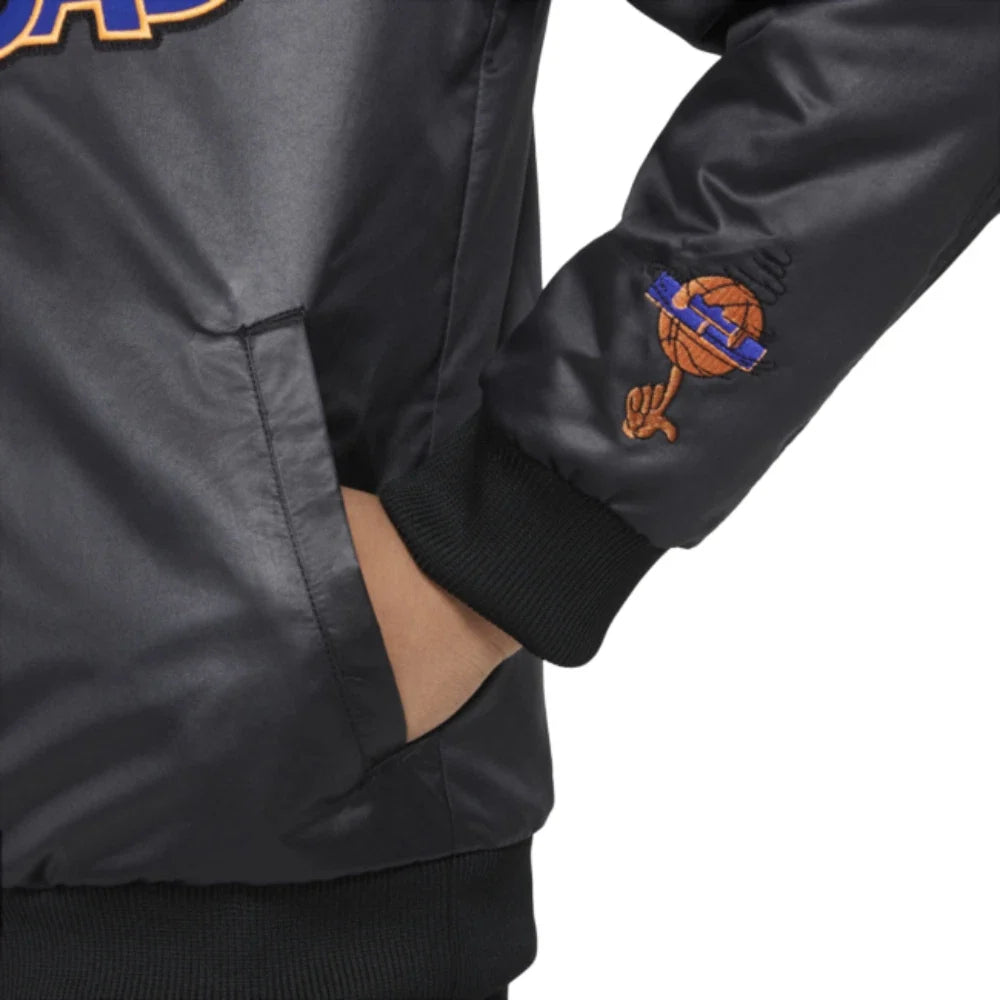 Nike Space Jam A New Legacy DM2981-010 Jacket Kids  Black Snap Front RED437
