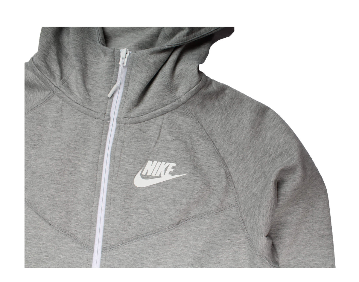 Women's Nike NSW Tech Fleece F/Z Windrunner Grey/White Hoodie 930759-063