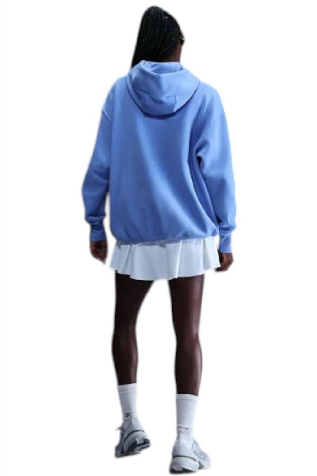 Phoenix Fleece Pullover Hoodie In Game Royal/white