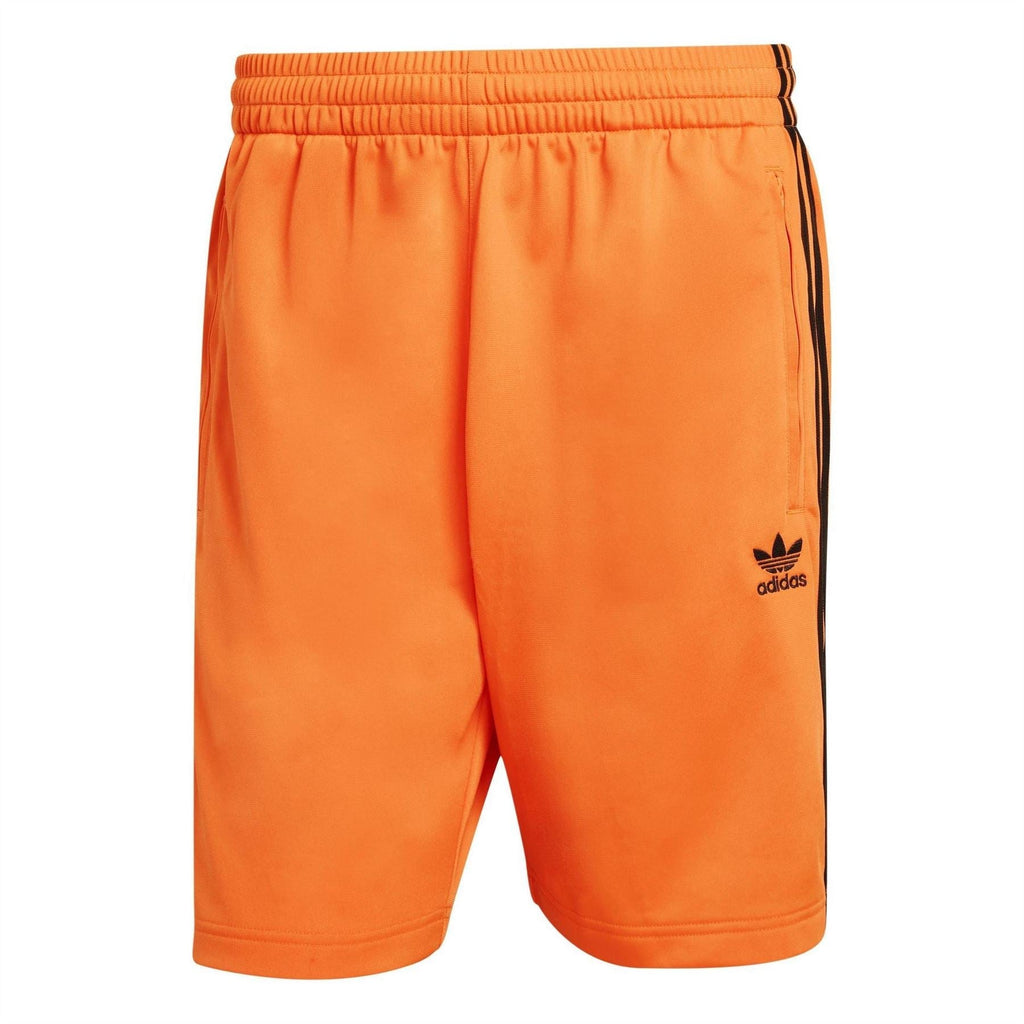 adidas Originals Adicolor Firebird Shorts in vibrant colors with elastic waistband and iconic logo detail.