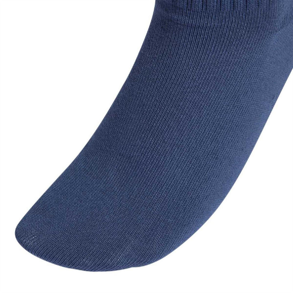 Navy adidas Originals long crew sock with ribbed knit and striped trefoil detail