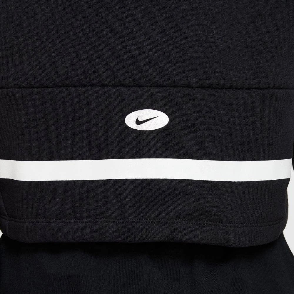 Nike NSW Icon Novelty DV3219-010 Hoodie Girls Black Fleece Oversized RED436