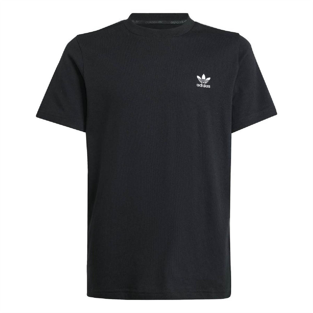 Black adidas Originals juniors T-shirt with small front logo