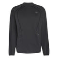 Black adidas Originals crew-neck sweater with ribbed collar and small trefoil logo